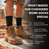 Snuggi Cushioned Work Socks